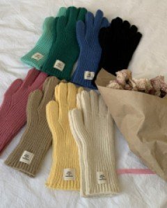 colorful touch gloves