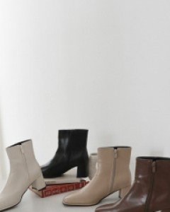 Zeghe Leather Ankle Boots (6cm)
