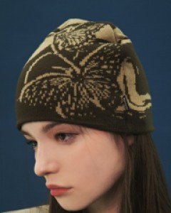 [NF] DEPICT KNIT BEANIE (BROWN)_F21ZG300